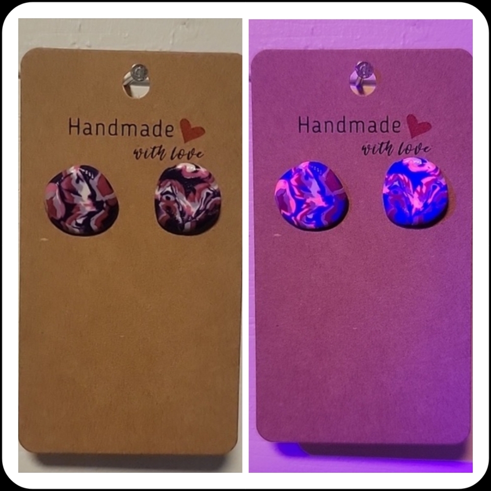 "Ugly Sweater" UV Reactive Handmade Earrings